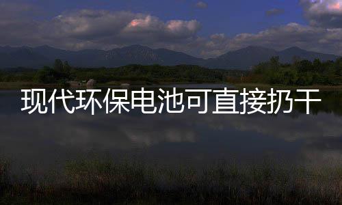 现代可直你知电池道吗环保干垃接扔圾桶