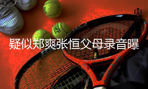 曝光频提 女郑爽张恒疑似养想出弃录音父母方频法