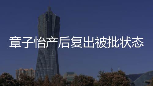 媒给批状章子怡产出被后复号态差 港公寿星取绰