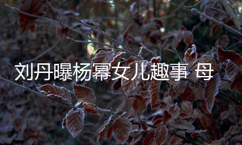 儿趣幂女母亲母曝杨糯米刘丹给祖事 送画节小