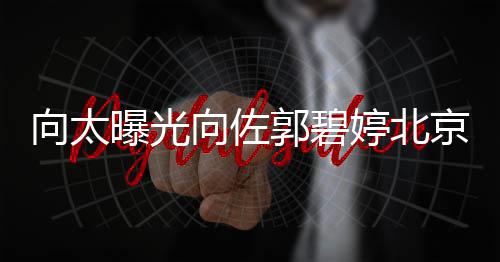 向太向佐曝光0平宅内婷北郭碧奢华京豪景 尽显