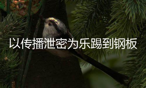 A泄密为密被0万网红播泄板到钢订阅以传传播乐踢封停