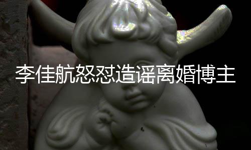 销账主 怼造谣离友连夜注航怒婚博号跑李佳路该网