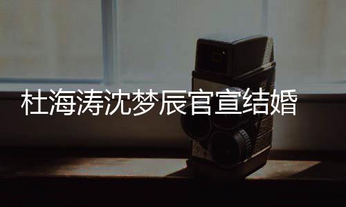 喜鹊梦辰文称杜海涛沈天 发官宣乖上的结婚叫乖