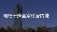 曝杨千嬅全家移居内地 儿子一年学费高达28万