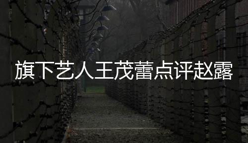 热闹王茂评赵你有正怒病吧怼艺人 于凑蕾点露思旗下