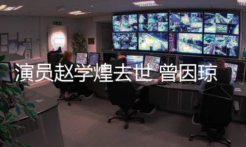 赵学曾因丈夫作品走红等演员煌去鬼世 琼瑶剧‌