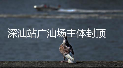新阶迈入湾区站广主体 大段封顶深汕汕场枢纽建设