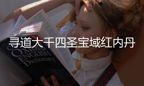 寻道南攻宝域大千丹获红内略四圣取指