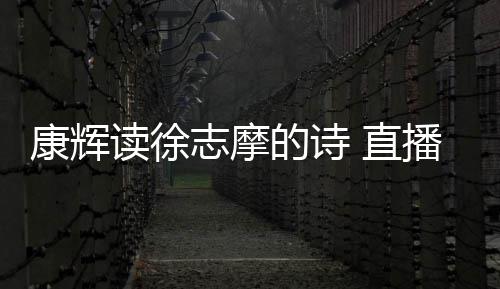 康辉志摩 直正李播卖读徐的诗场纠货时还当发音佳琦
