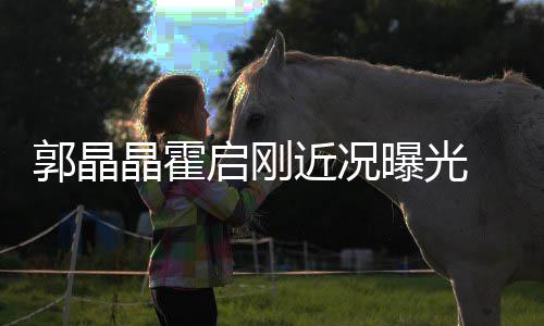 如热曝光电影甜蜜恋郭晶手看启刚 牵晶霍近况