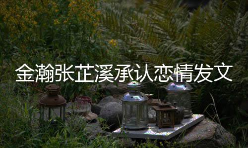 溪承溪什认恋么时文示爱 张芷张芷一起候在顾史回情发 情金瀚金瀚