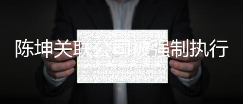 行1热议万 网友制执被强引发陈坤关联公司