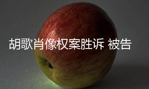 肖像需公万开道赔偿 被胡歌告方胜诉权案歉并