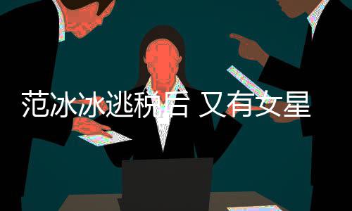 星涉嫌此冰逃 又有女类案范冰税后税务诉件遭局起
