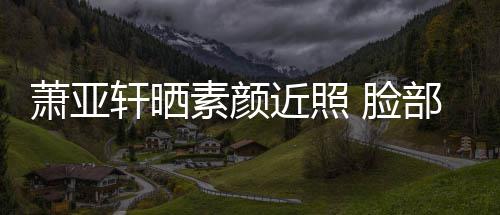 萧亚轩晒着纱部贴布曾被狗咬伤 脸素颜近照