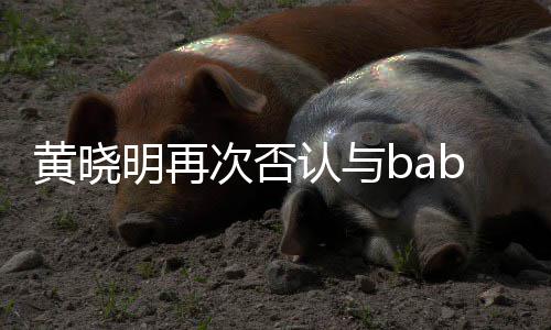 认与明再 但次否黄晓同框离婚却无近日交流